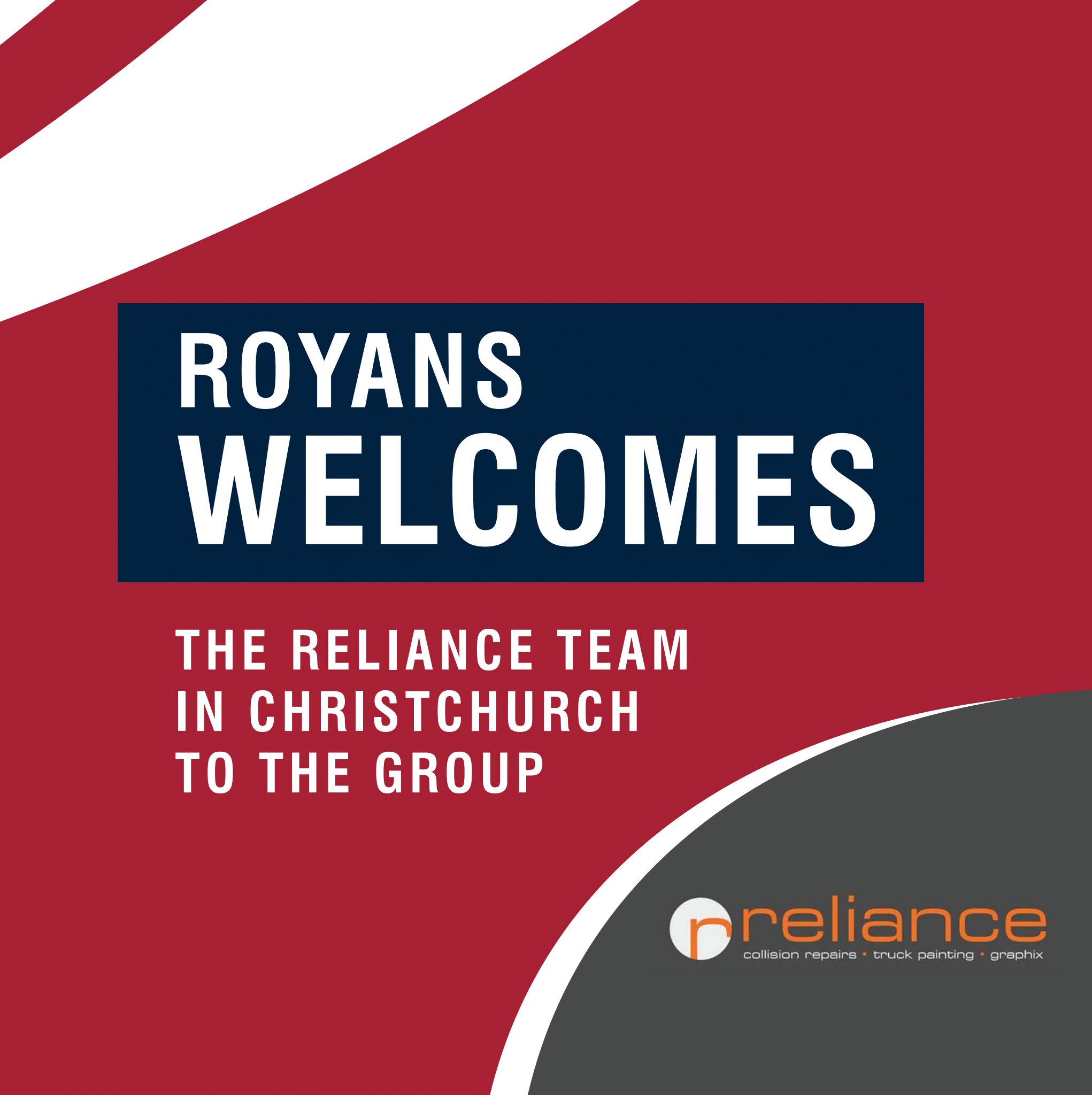 Royans Welcomes the Reliance Team In Christchurch to the Group